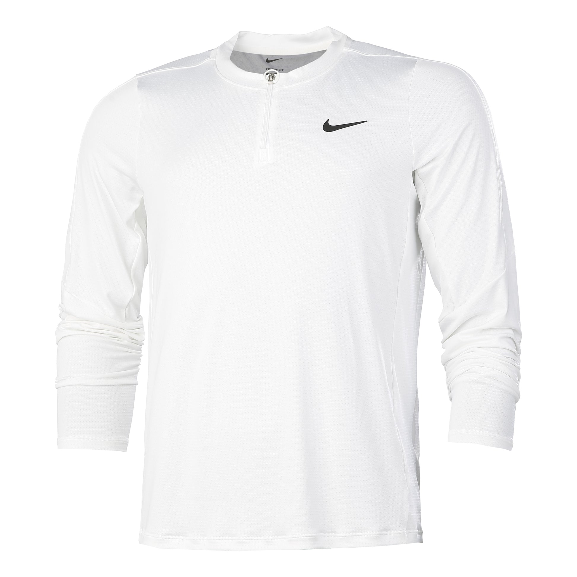 Nike Court Dri-Fit Half-Zip Long sleeve Men - white,