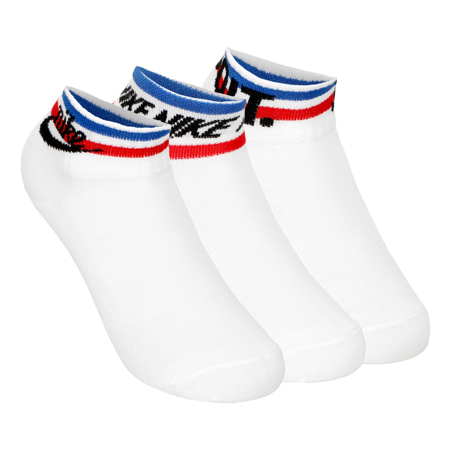 Nike Ankle Essential Tennissocken 3er Pack Unisex - weiß, mehrfarbig