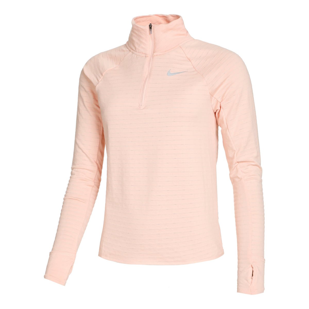 Nike Therma-Fit Element Half-Zip Lauftop Damen - koralle, grau