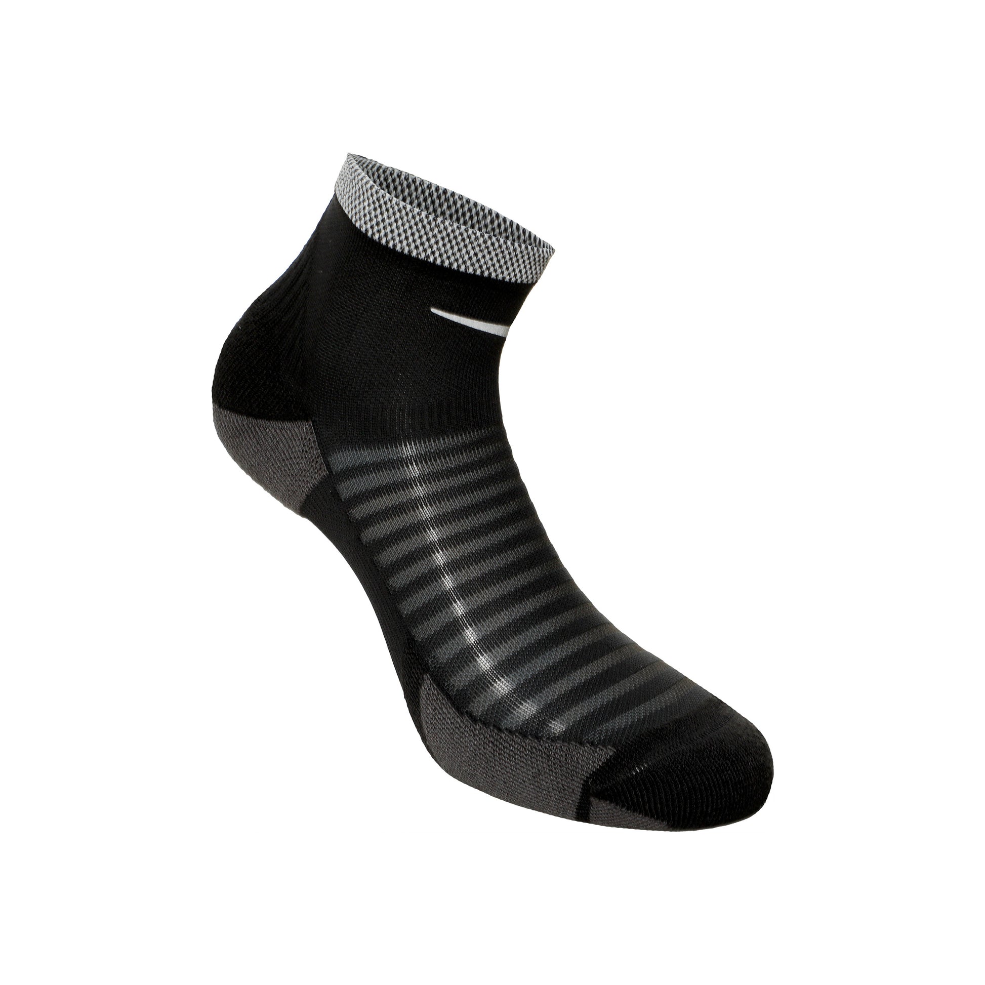Nike Spark Cushioned Ankle Running Socks-Black,Grey