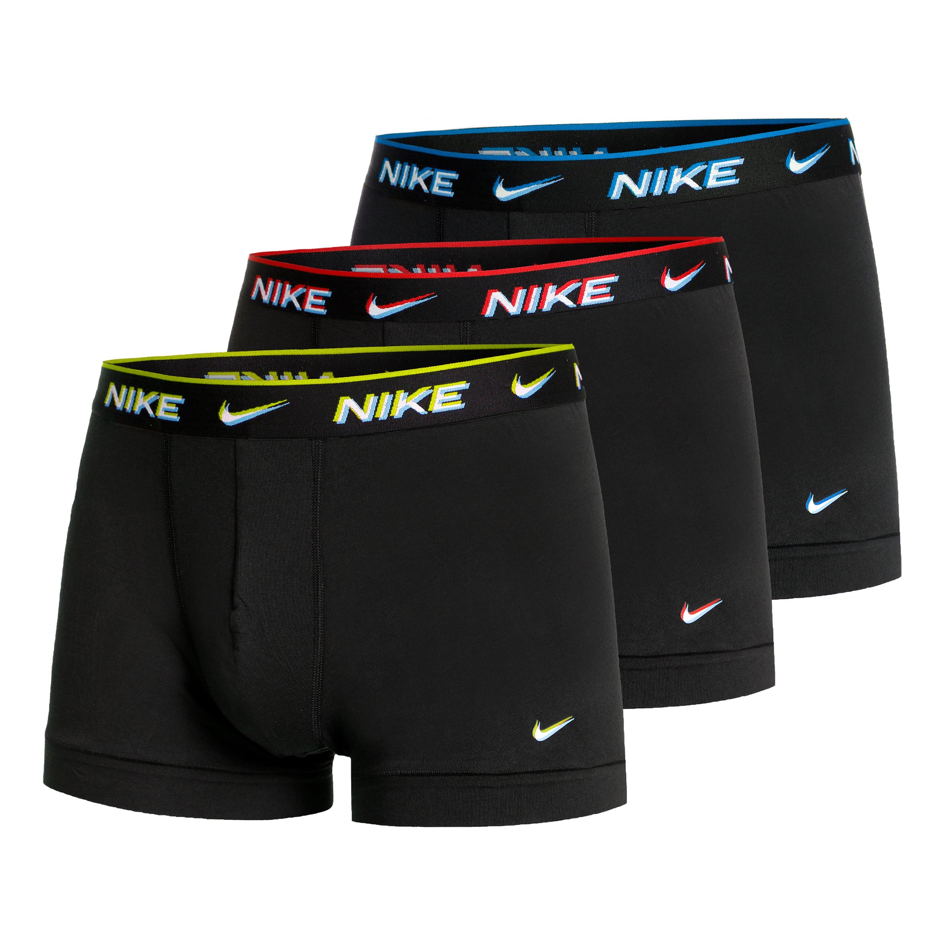 Nike Everyday Stretch Trunk Boxer shorts 3 Pack Men - black, transparent