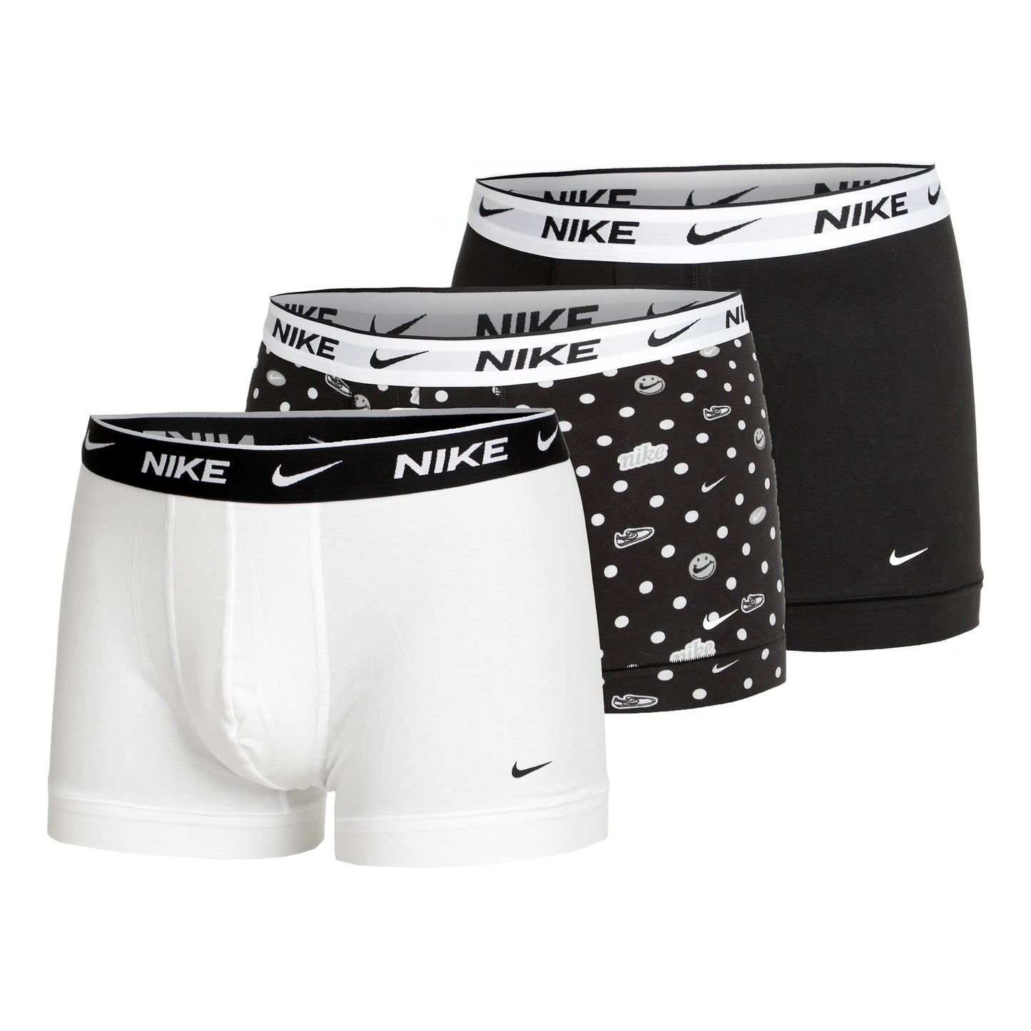Nike Everyday Cotton Stretch Boxer shorts 3 Pack Men - black, multicoloured