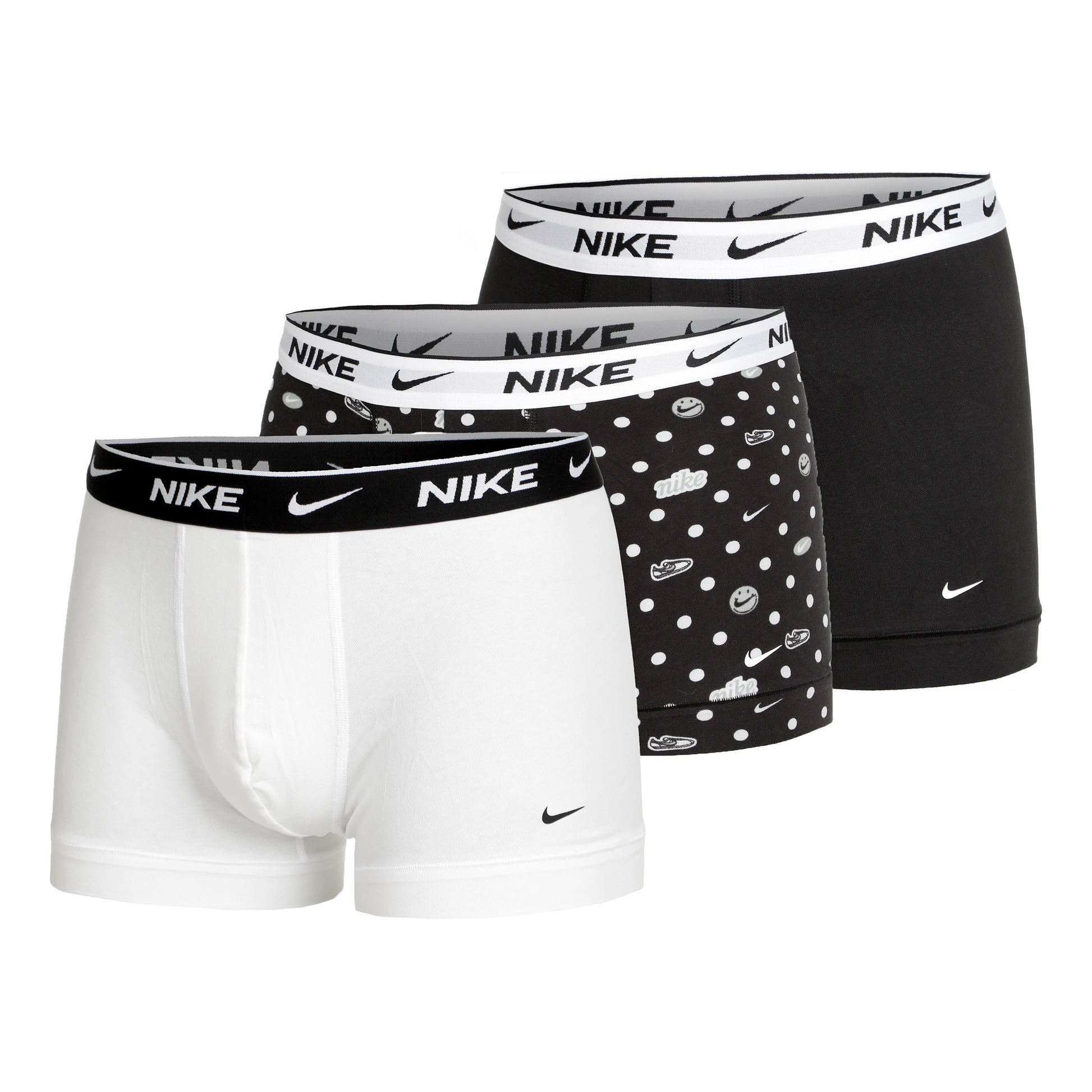 Nike Everyday Cotton Stretch Boxer shorts 3 Pack Men - black, multicoloured