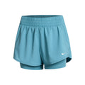 Dri-Fit One Mid Rise 2in1 3in Shorts Damen - petrol,