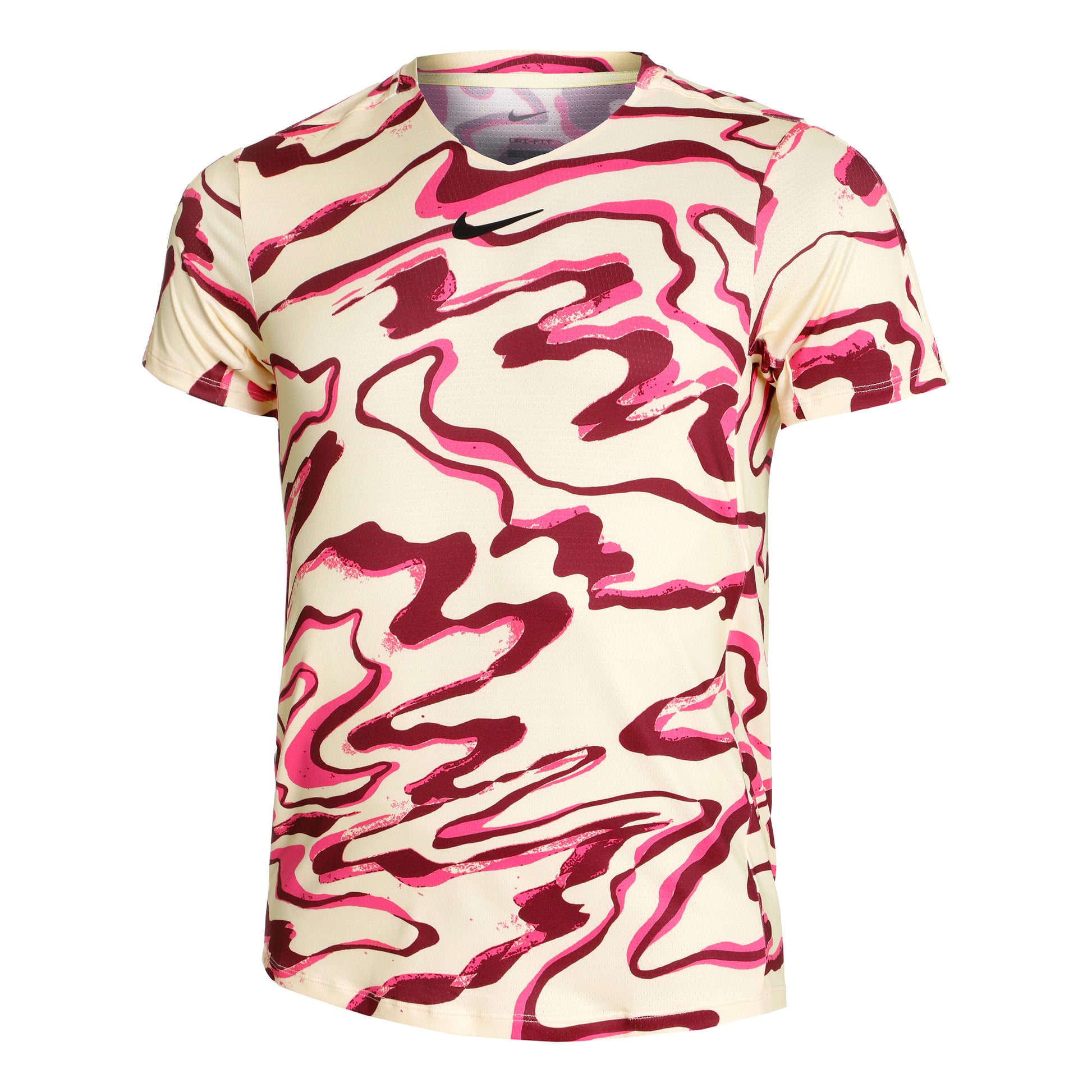 Nike Dri-Fit Court Print T-Shirt Men - yellow, multicoloured