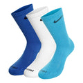 Everyday Plus Cushioned Tennis Socks 3 Pack Unisex - blue, white