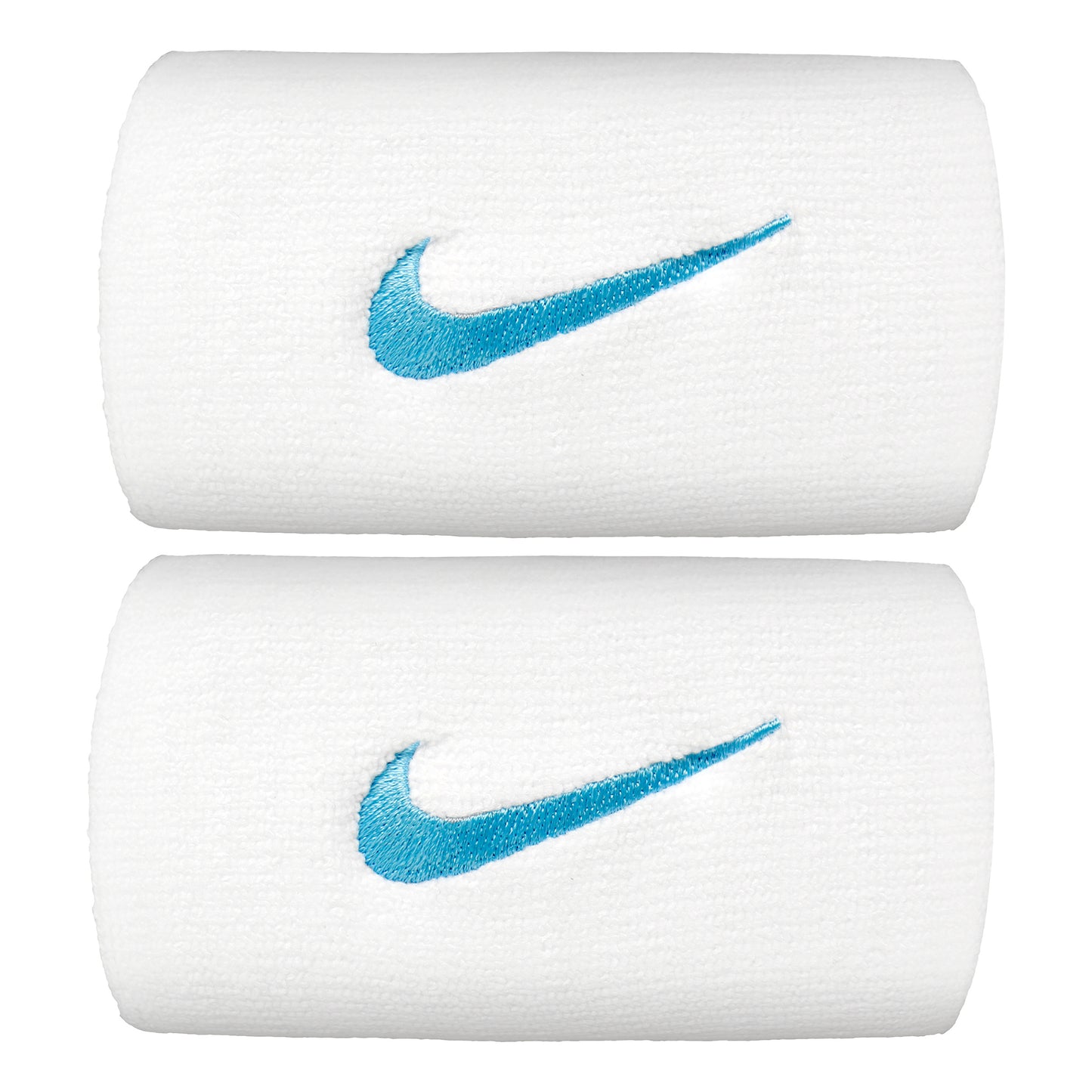 Nike Premier DW Schweißband 2er Pack lang - weiß, hellblau