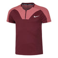Dri-Fit Court Slim UL RG Polo Herren - dunkelrot, altrosa
