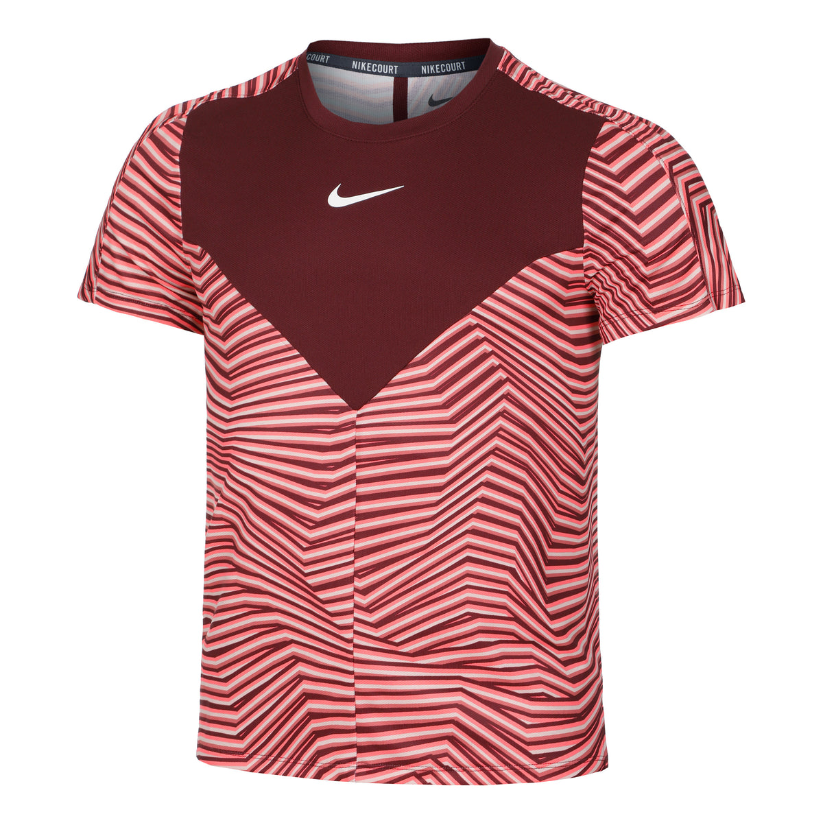 Nike Dri-Fit Court Slam RG T-Shirt Men - dark red, antique pink