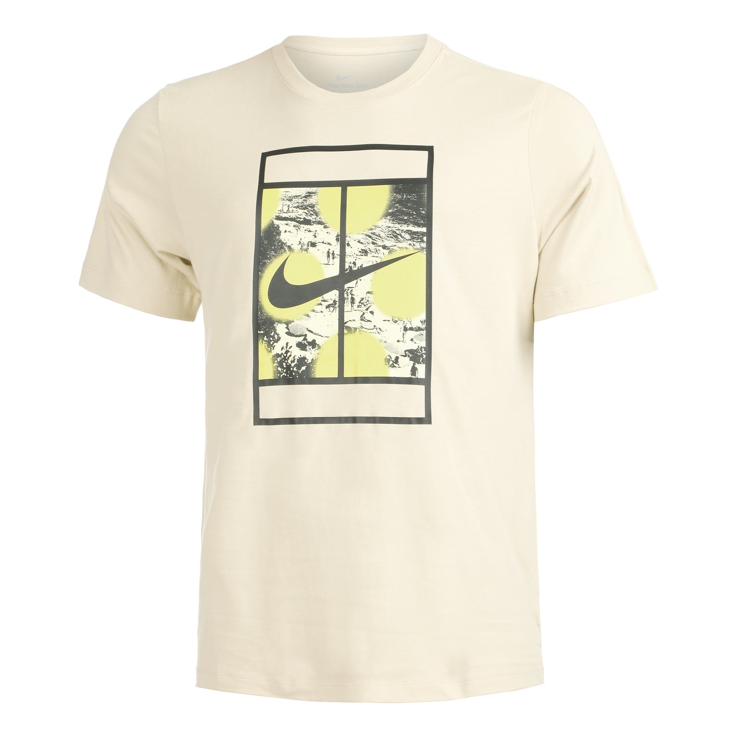 Nike Court Heritage RG T-Shirt Herren - beige, mehrfarbig