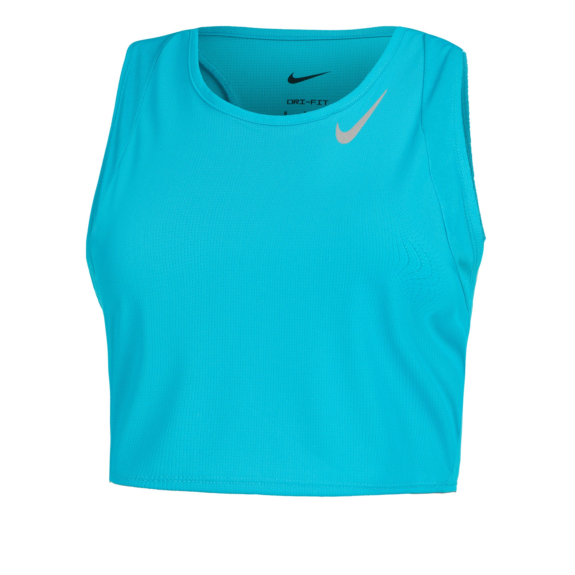 Nike Dri-Fit Fast Crop Laufshirt Damen-Türkis