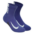 Dri-Fit Multiplier No-Show Socks Running socks 2 Pack Unisex - violet, blue