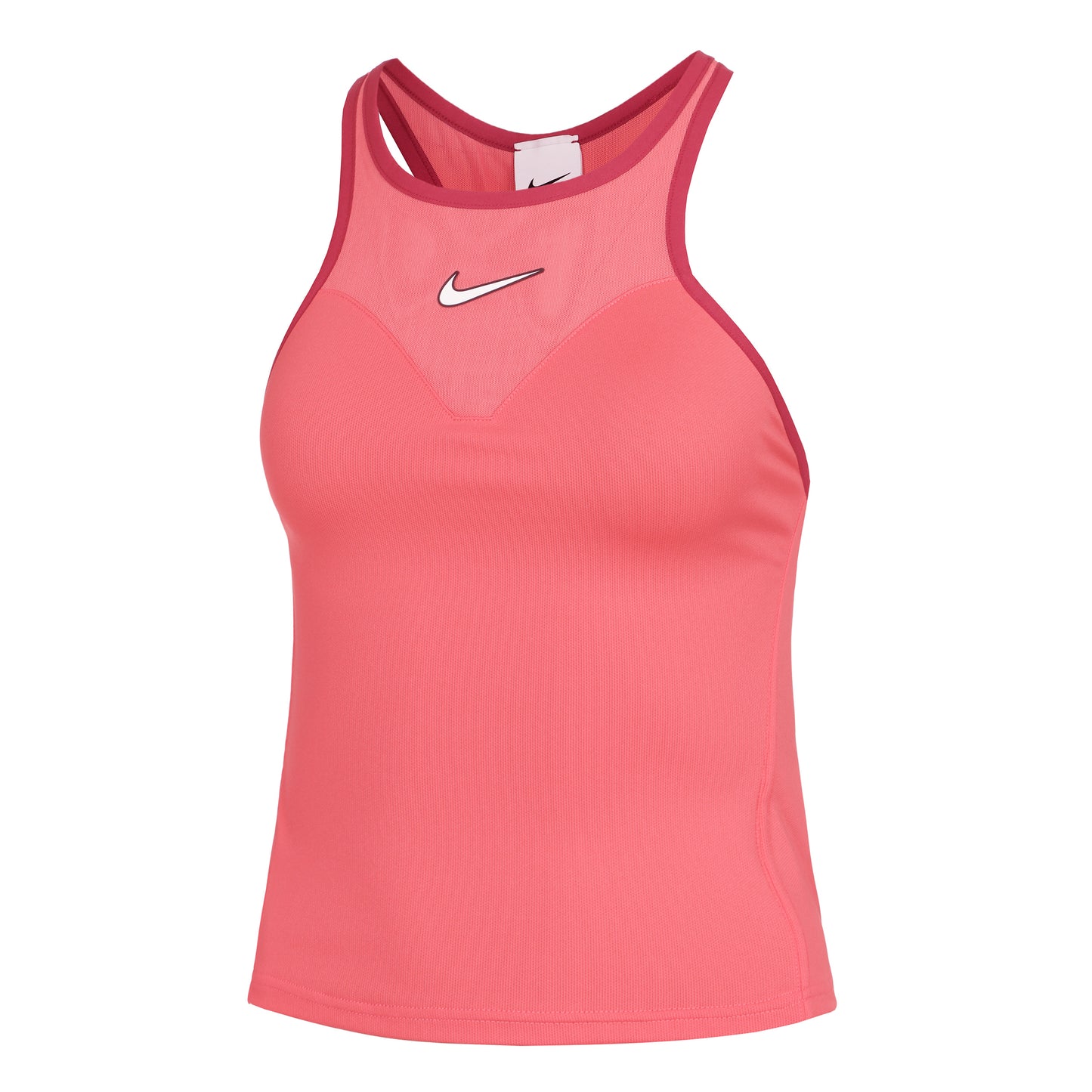 Nike Dri-Fit Court Slam Solid Tank-Top Damen-Koralle,Dunkelrot