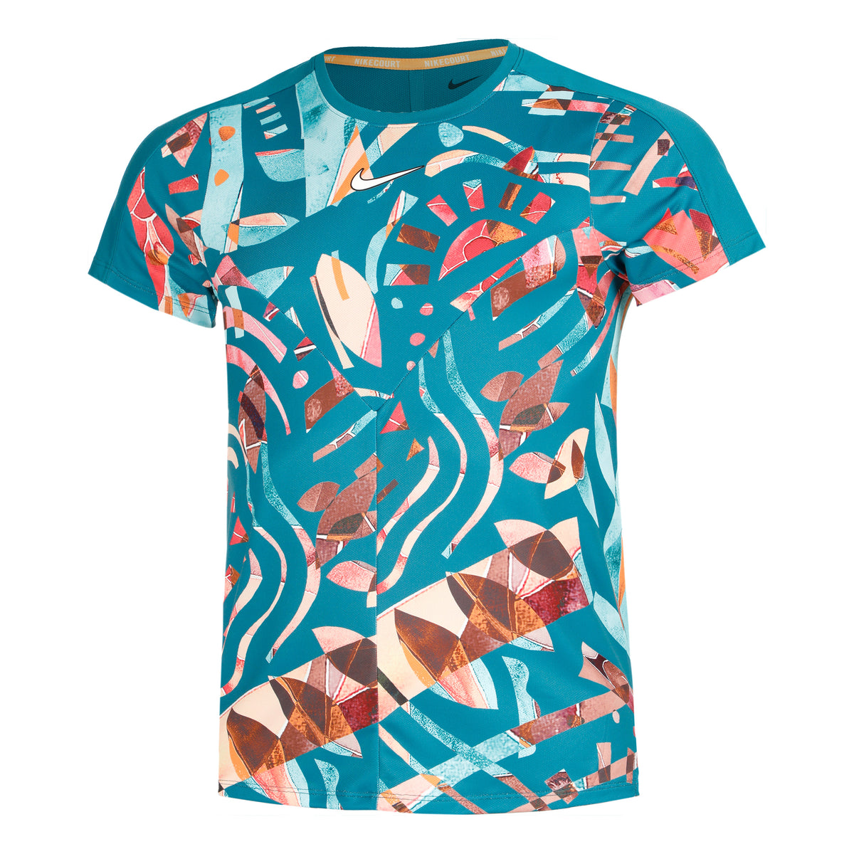 Nike Dri-Fit Court Slam T-Shirt Men - turquoise, multicoloured