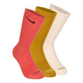 Everyday Plus Cushioned Tennis Socks 3 Pack Unisex - coral, bronze