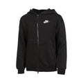 Club Oversized Fleece Zip Hoodie Girls - black,