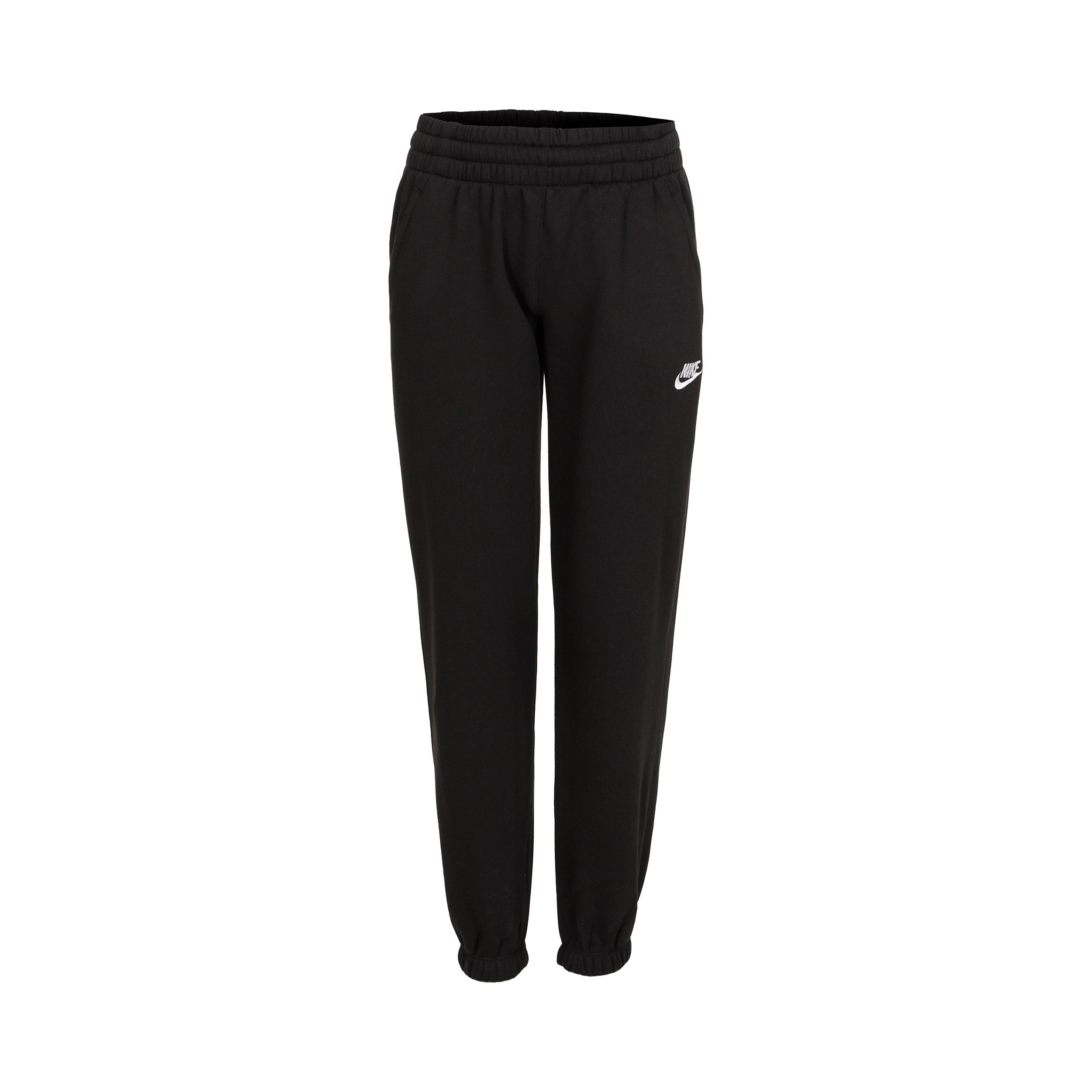 Nike Club Fleece Loose Training Pants Girls-Black,White