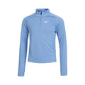 Dri-Fit Half-Zip Longsleeve Mädchen - hellblau,