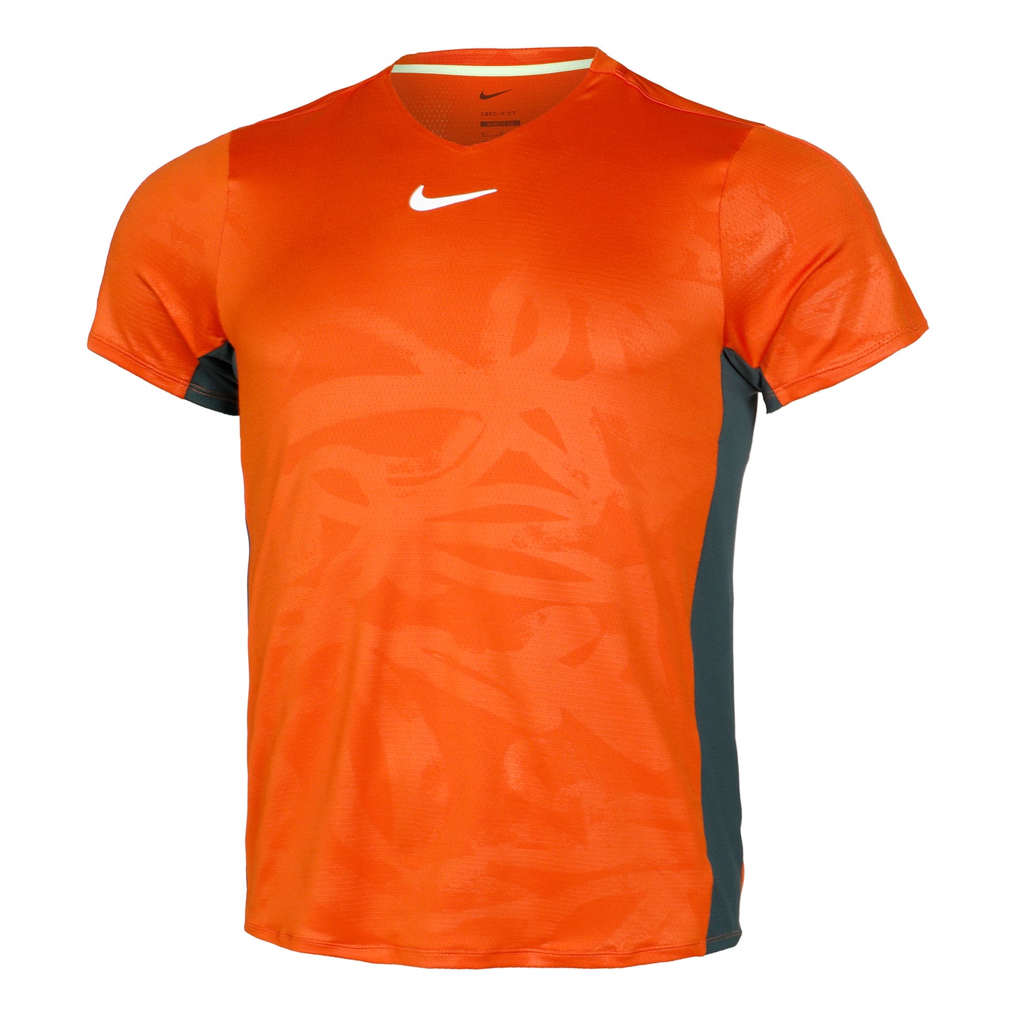 Nike Dri-Fit Court Printed T-Shirt Herren - orange, grün