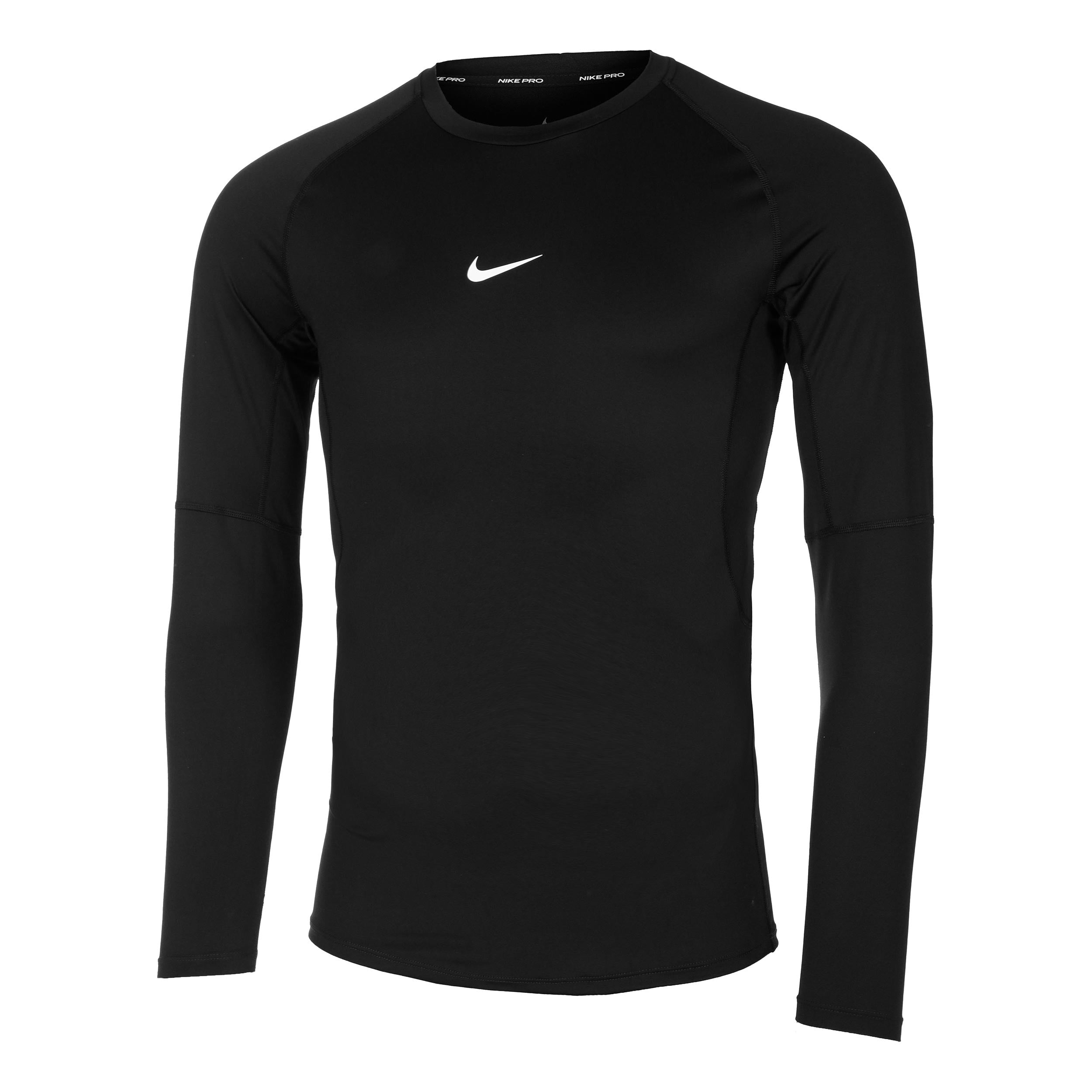 Nike Dri-Fit Longsleeve Herren - schwarz,