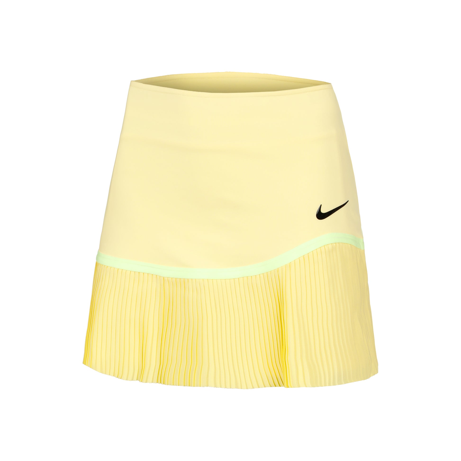 Nike Dri-Fit Advantage Pleated Rock Damen - zitronengelb,