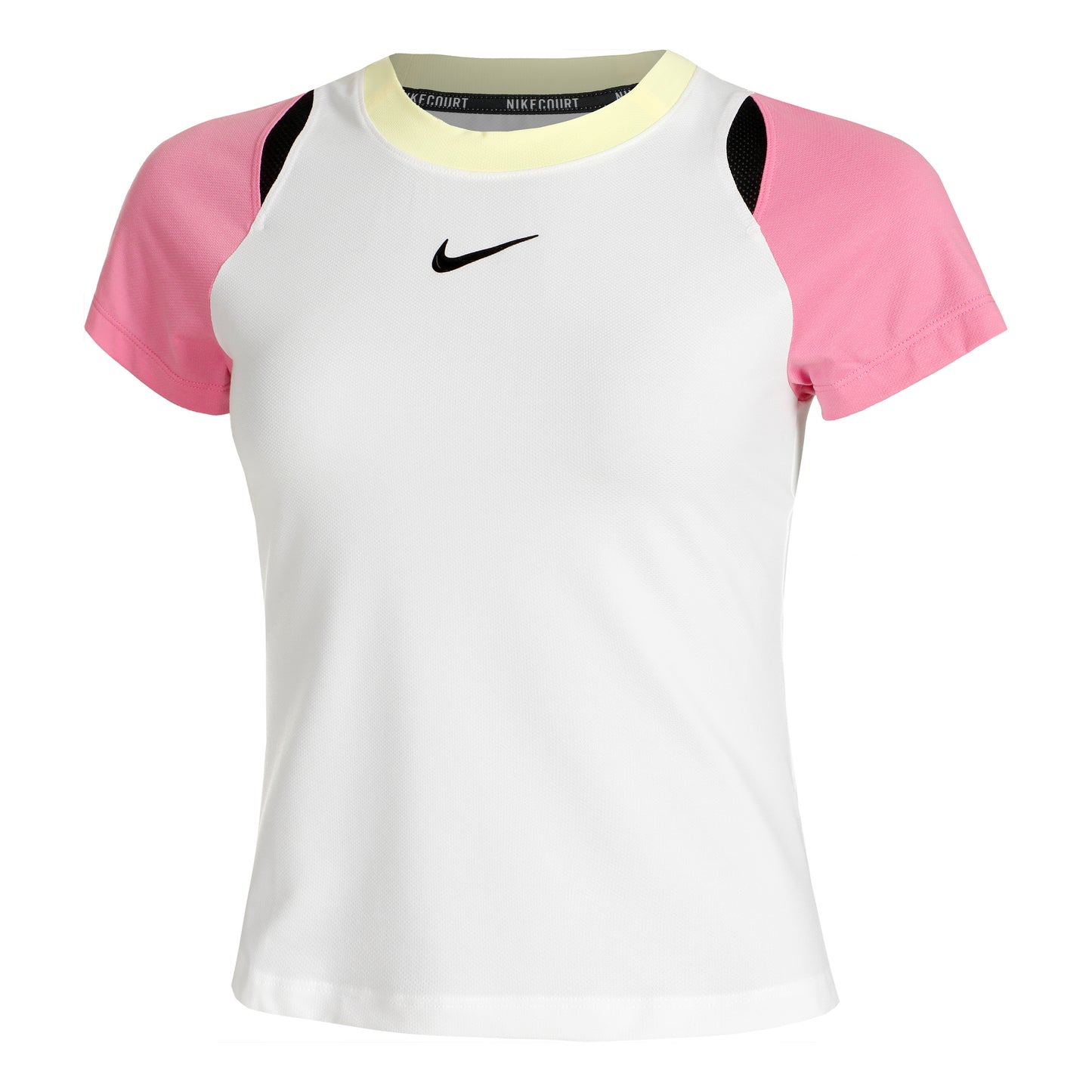 Nike Court Dri-Fit Advantage T-Shirt Damen - weiß, pink