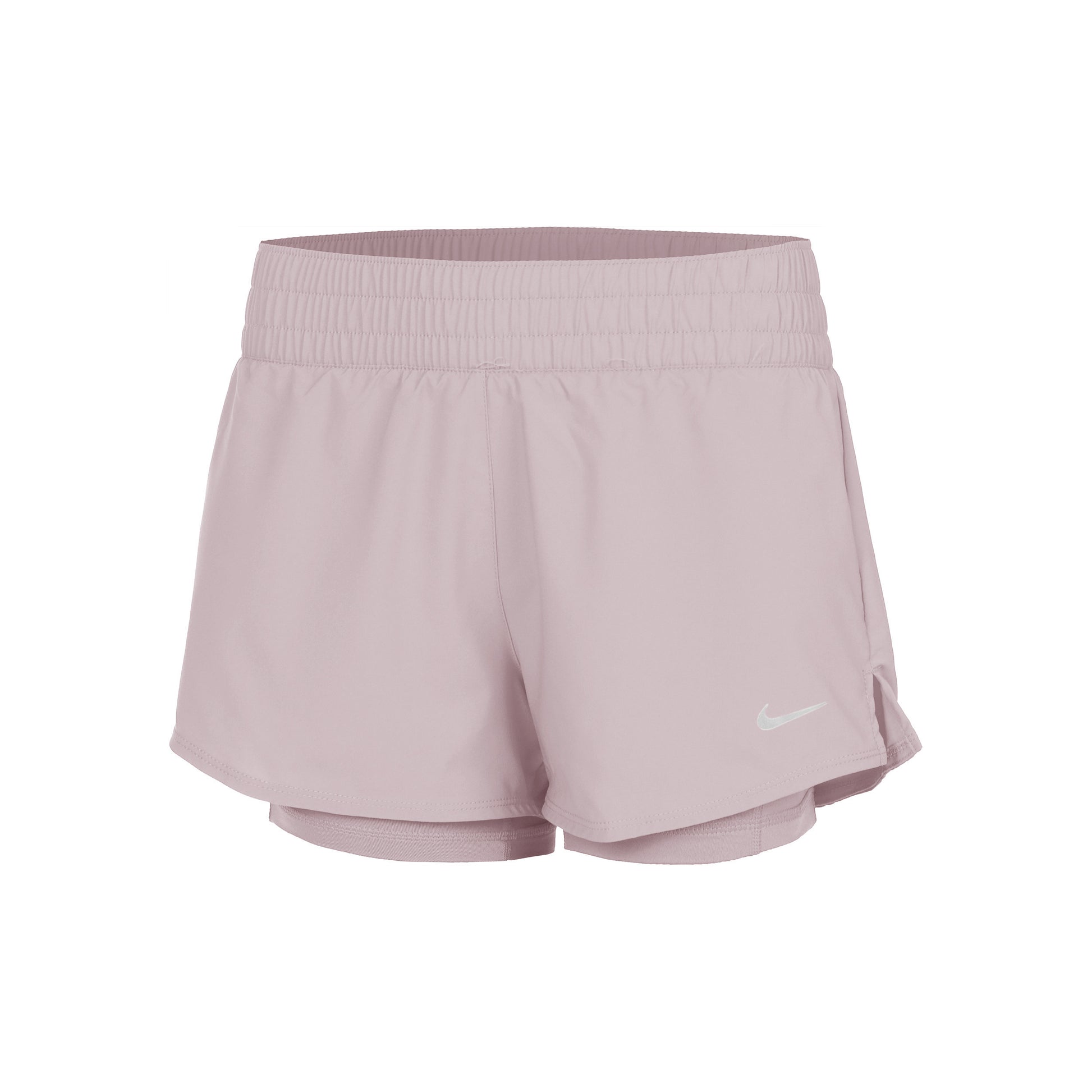 Nike Dri-Fit One Mid Rise 2in1 3in Shorts Damen - beige,