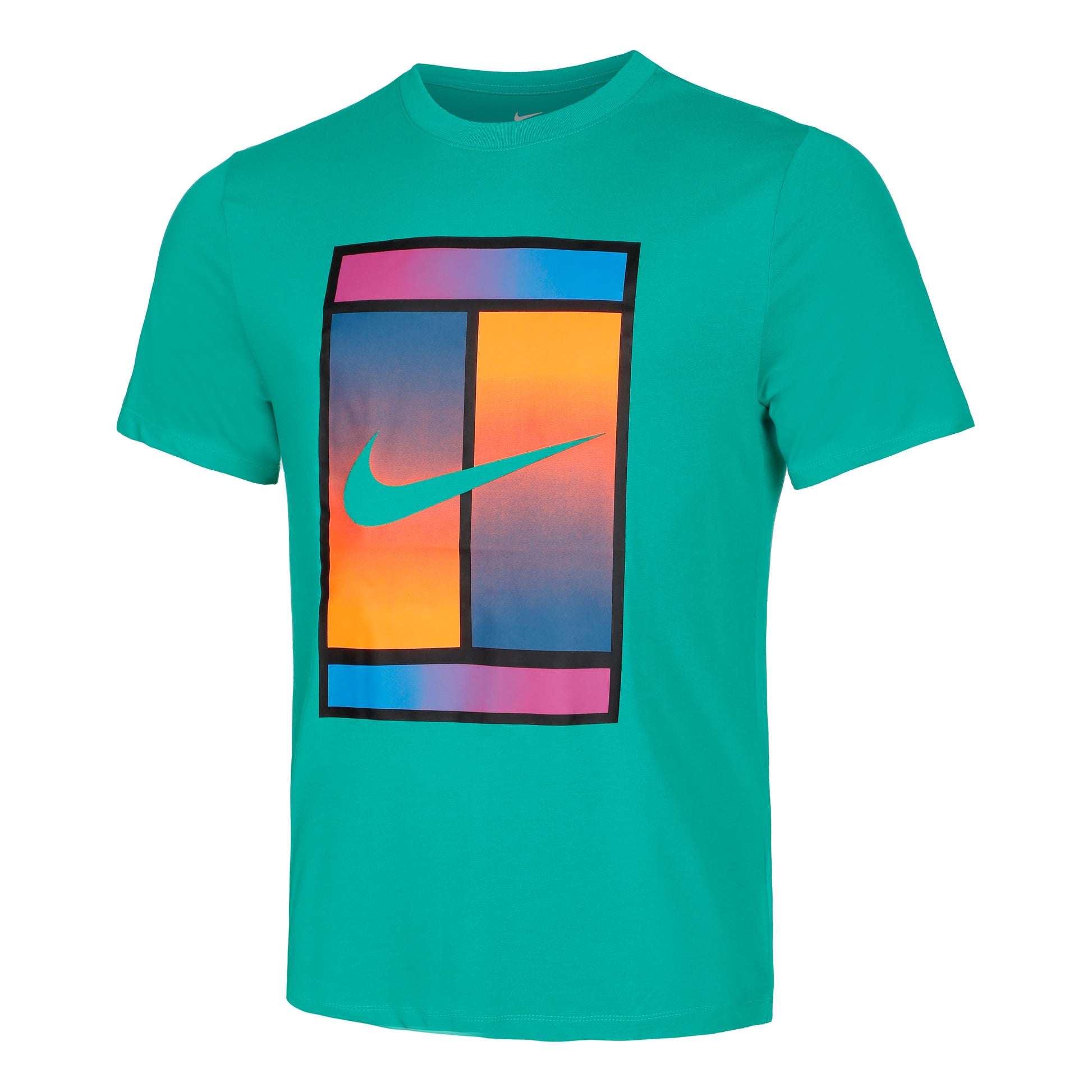 Nike Court Dri-Fit  Heritage T-Shirt Men - petrol, multicoloured