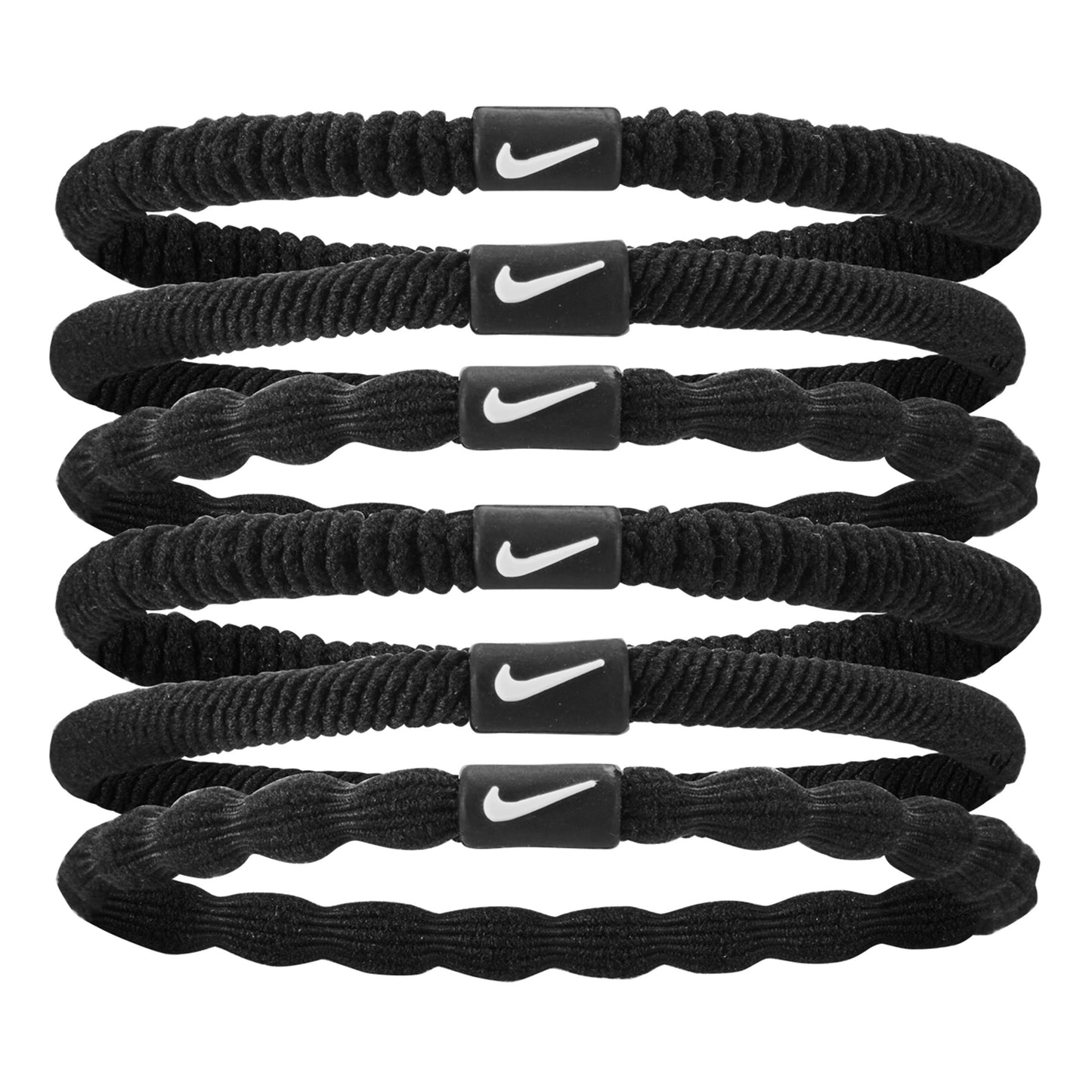 Nike Flex Hair Band 6 Pack-Black,White