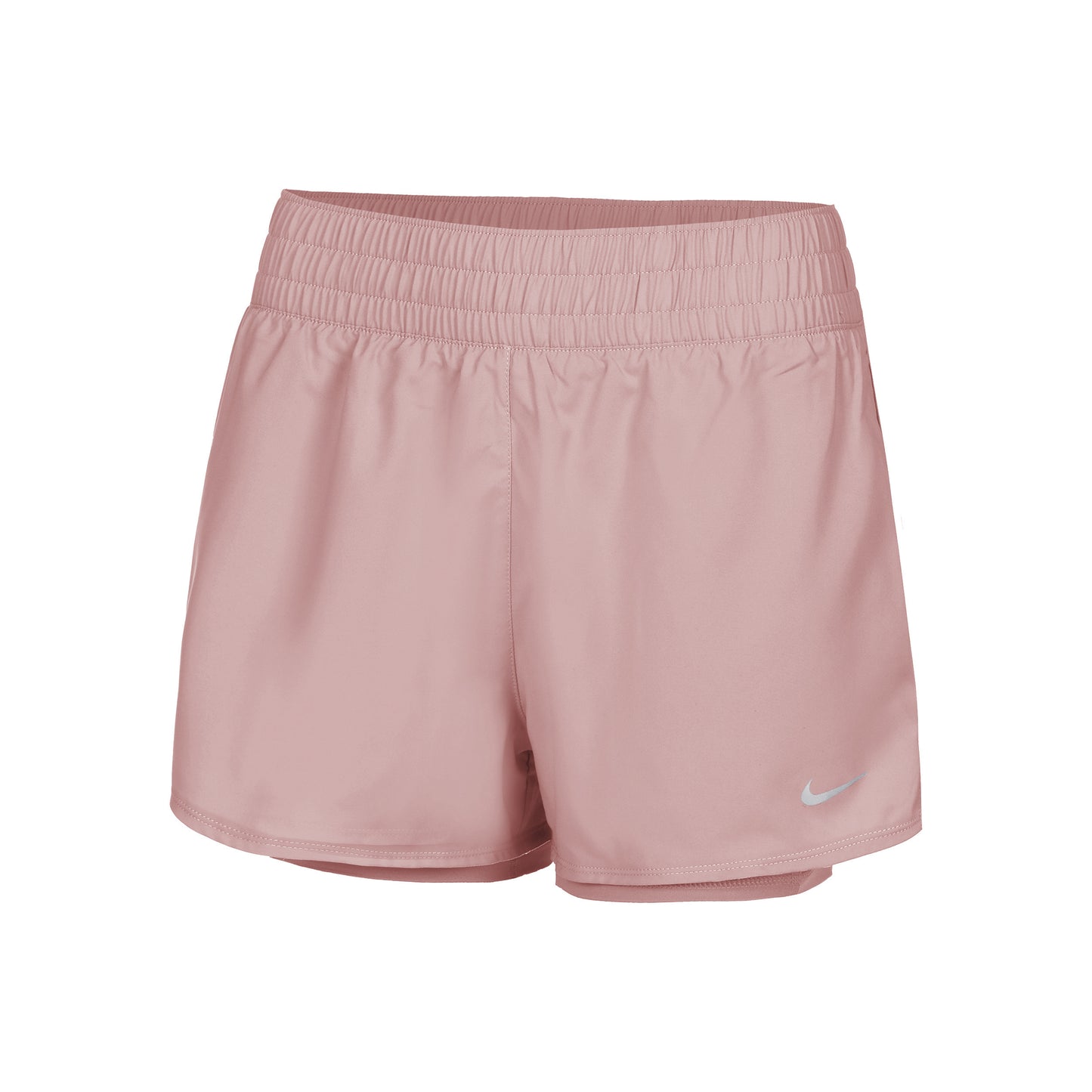 Nike Dri-Fit One Mid Rise 2in1 3in Shorts Damen - altrosa,