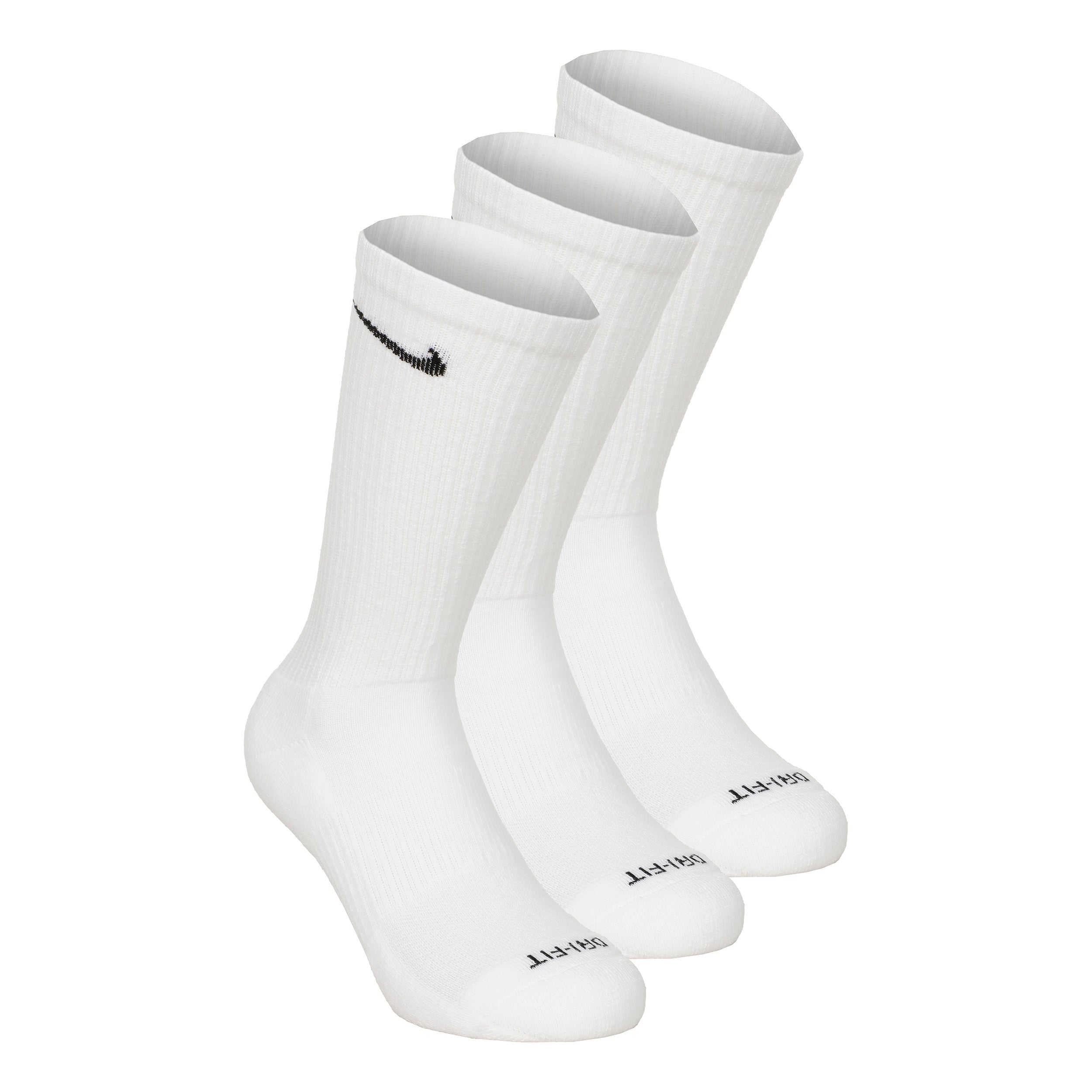 Nike Everyday Plus Cushioned Tennissocken 3er Pack Unisex - weiß, schwarz