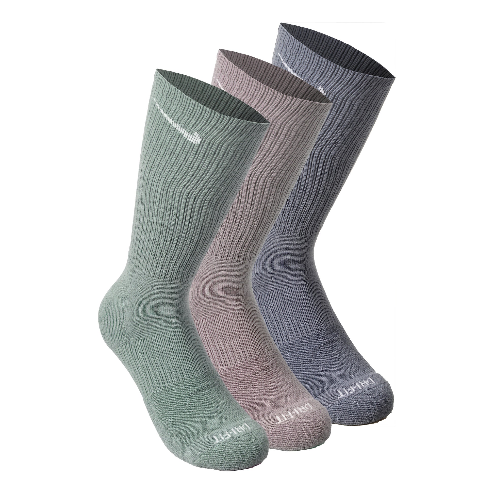 Nike Everyday Plus Cushioned Tennis Socks 3 Pack Unisex - olive, grey