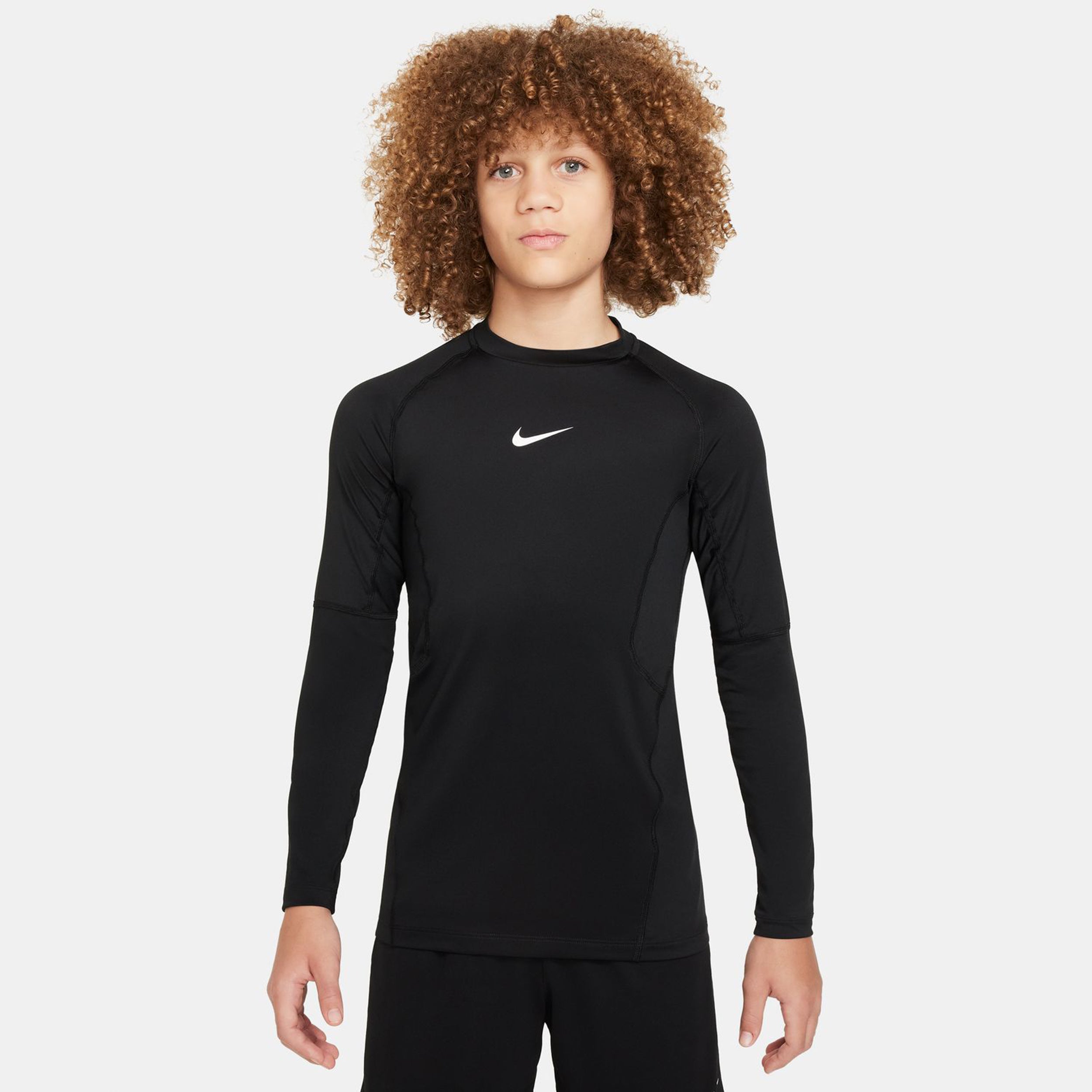 Nike Dri-Fit Pro Long Sleeve Boys-Black