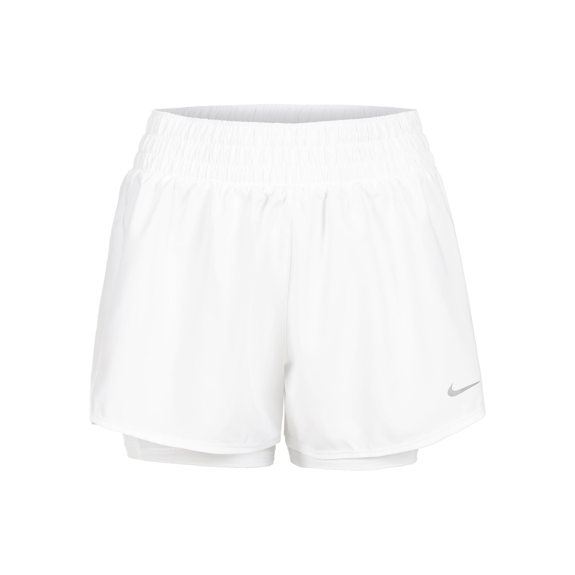 Nike Dri-Fit One Mid Rise 2in1 3in Shorts Damen - weiß,