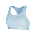 Swoosh Medium Sport-BH Damen - hellblau,