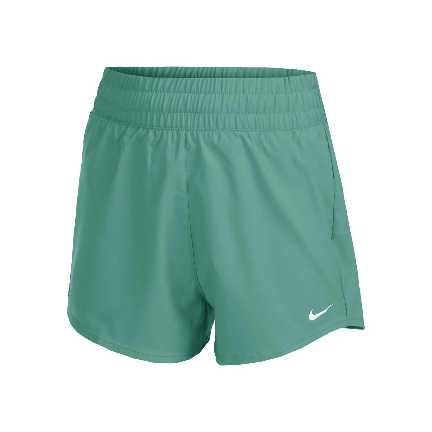 Nike Dri-Fit Big Kids High Waisted Woven Shorts Girls - dark green,