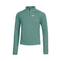 Dri-Fit Half-Zip Longsleeve Mädchen - dunkelgrün,