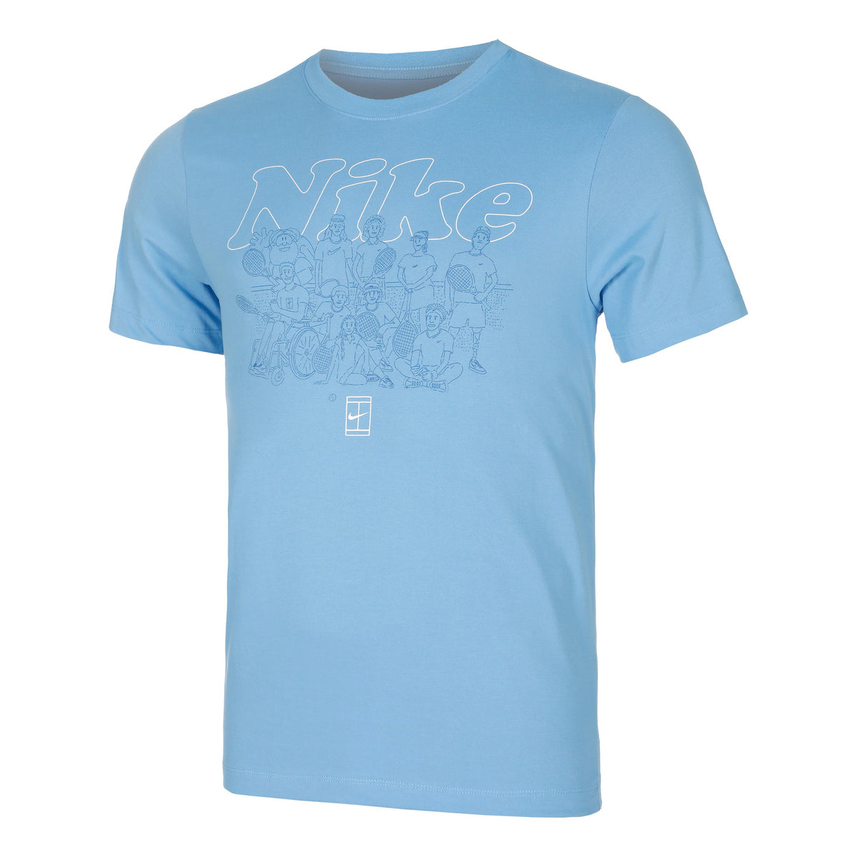 Nike Dri-Fit Court Club OC T-Shirt Herren - blau,