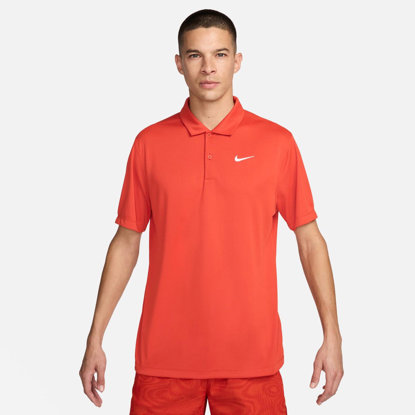 Nike Dri-Fit Victory Court Solid Polo Herren - hellrot