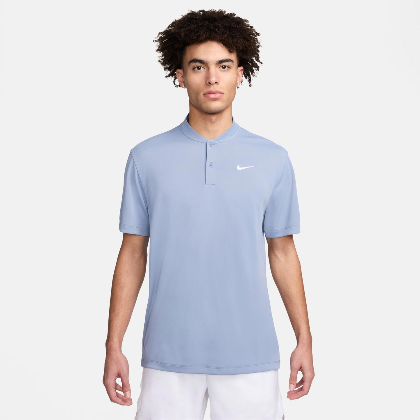 Nike Dri-Fit Court Blade Solid Polo Men - blue grey,