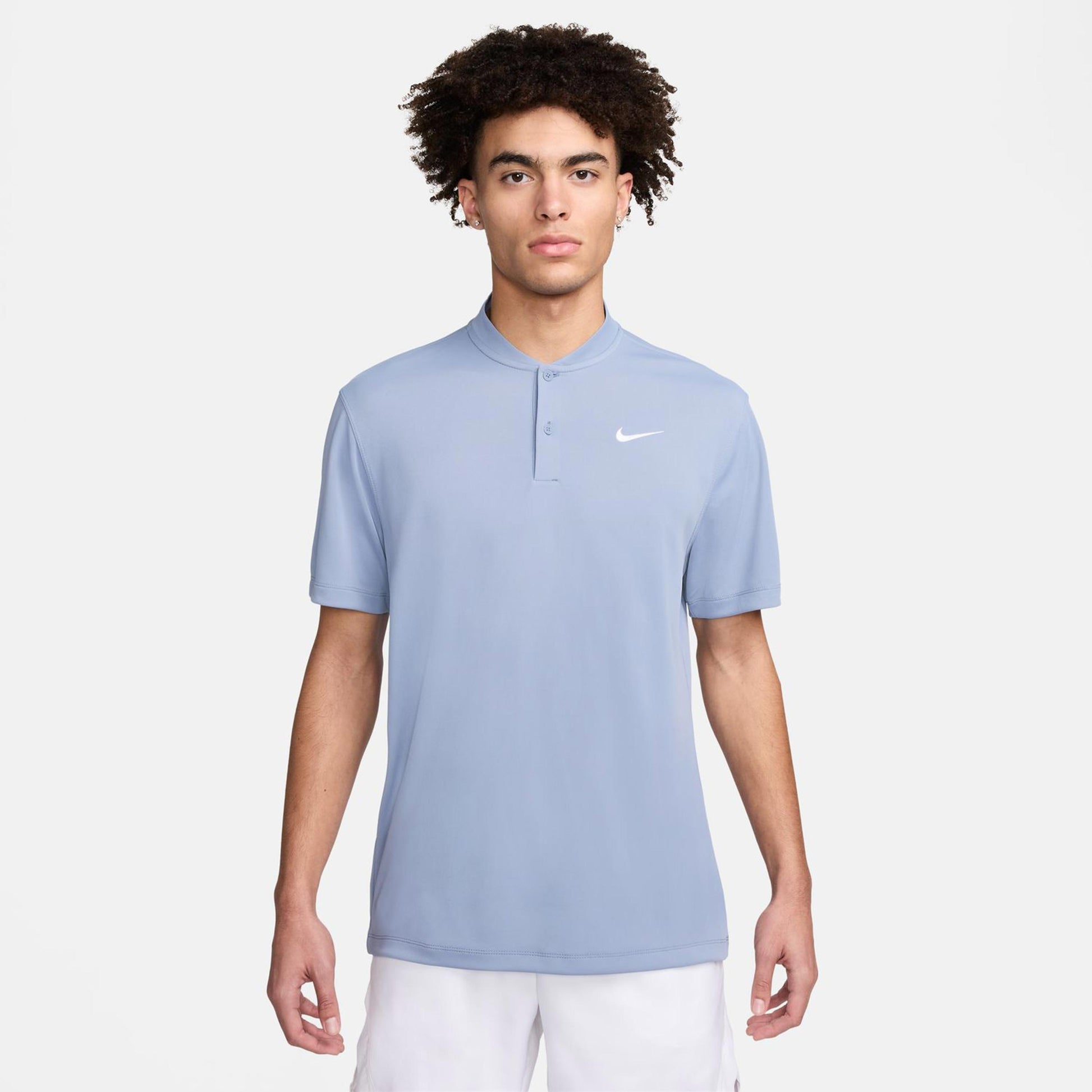 Nike Dri-Fit Court Blade Solid Polo Men - blue grey,