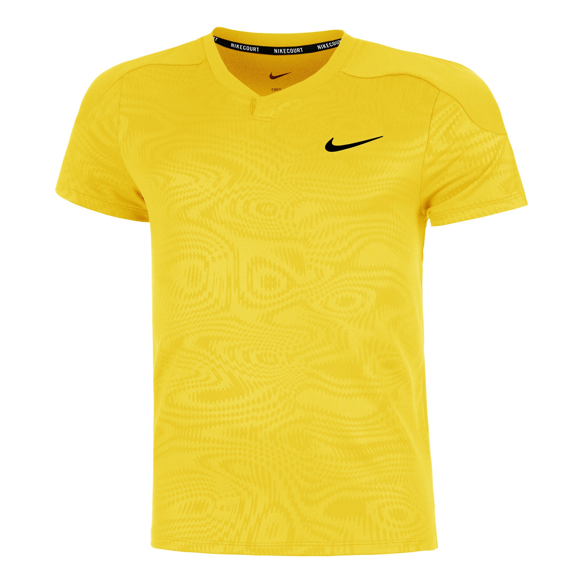 Nike Dri-Fit Court Slam T-Shirt Herren - gelb, schwarz