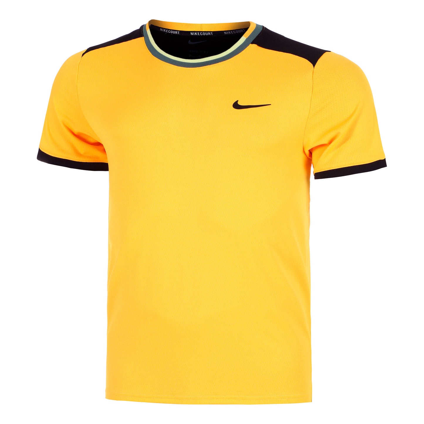 Nike Court Dri-Fit Advantage T-Shirt Herren - orange, schwarz