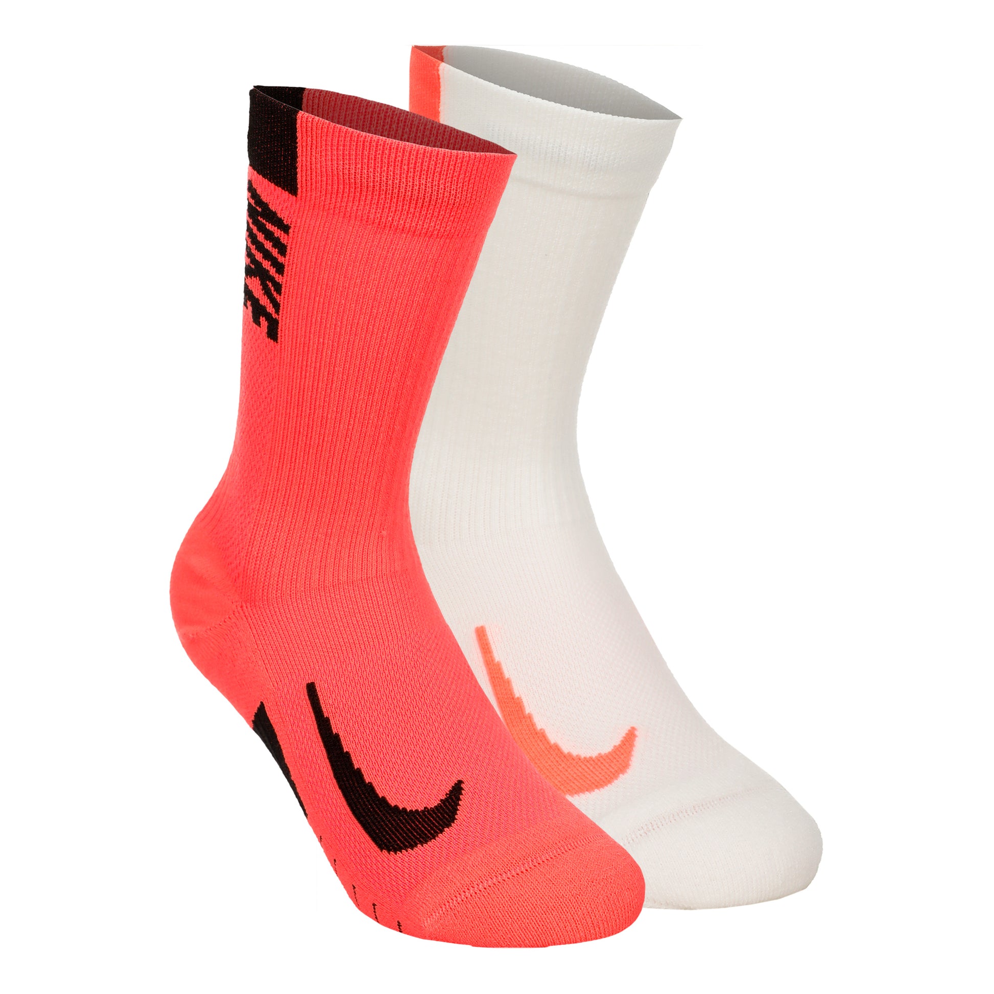 Nike Dri-Fit Multiplier Crew Sportsocken 2er Pack Unisex - creme, koralle