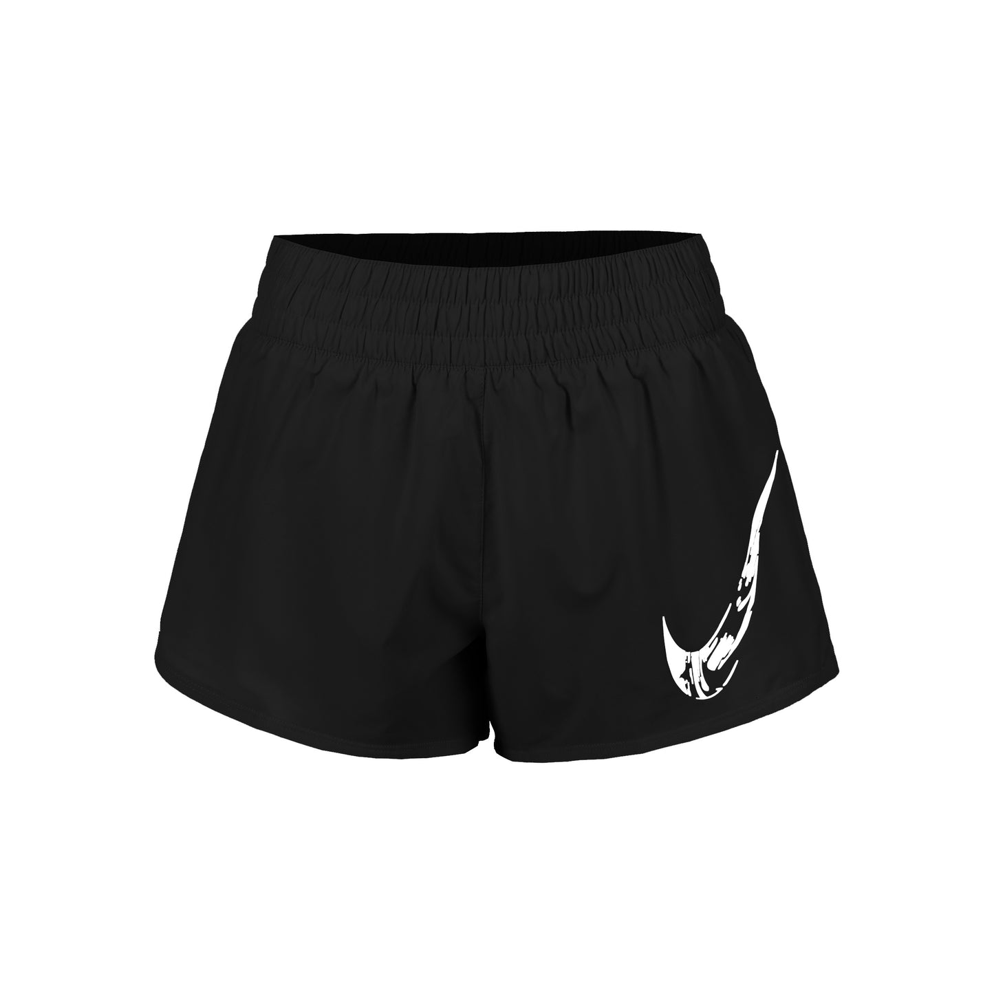 Nike Dri-Fit One Swoosh Laufshorts Damen-Schwarz