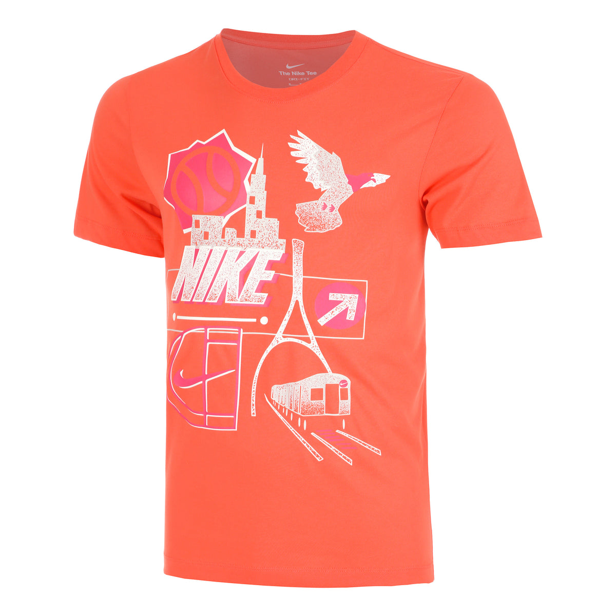 Nike Dri-Fit OC T-Shirt Men - orange, multicoloured