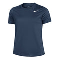 Dri-Fit Regular T-Shirt Damen - dunkelblau, weiß