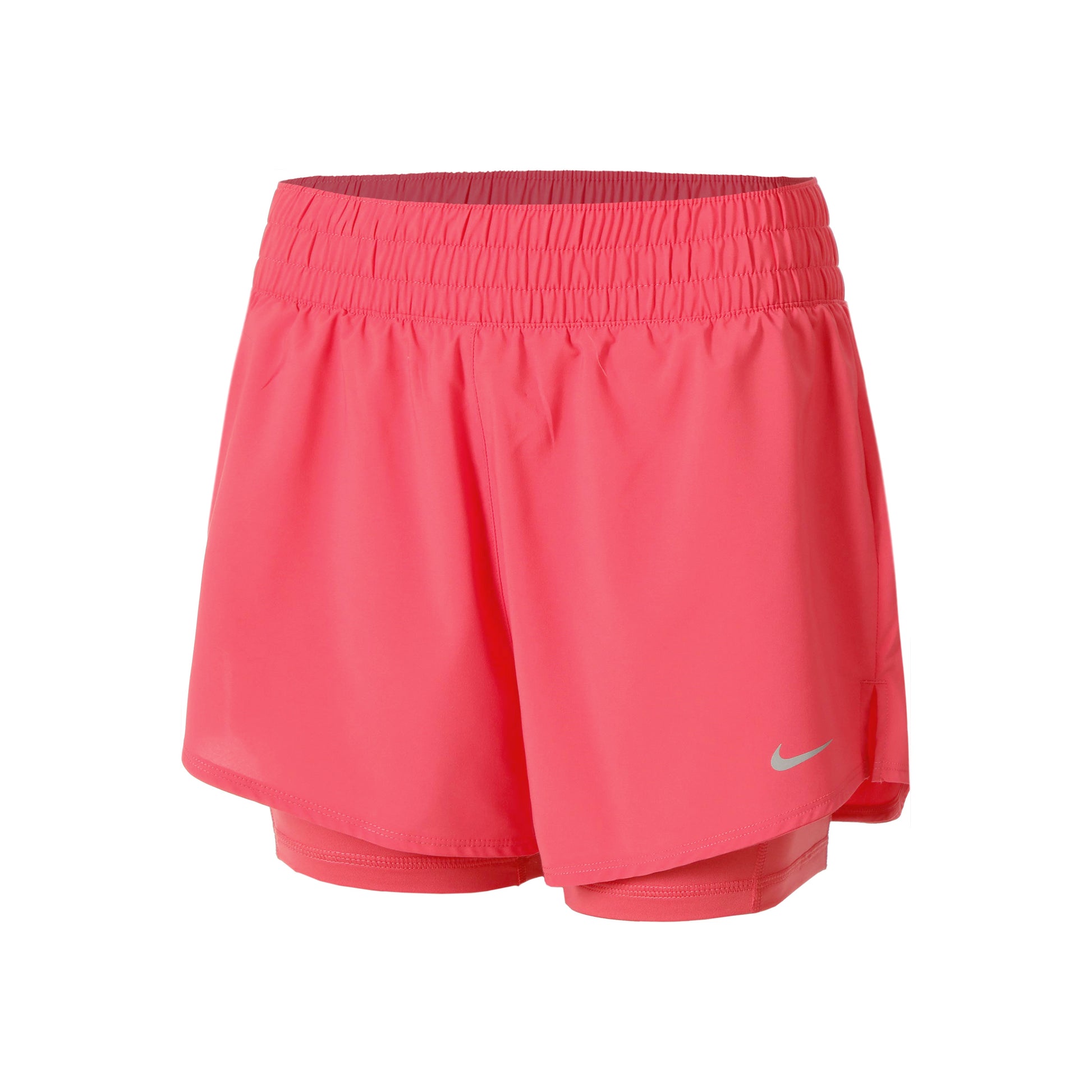Nike Dri-Fit One Mid Rise 2in1 3in Shorts Damen - pink,