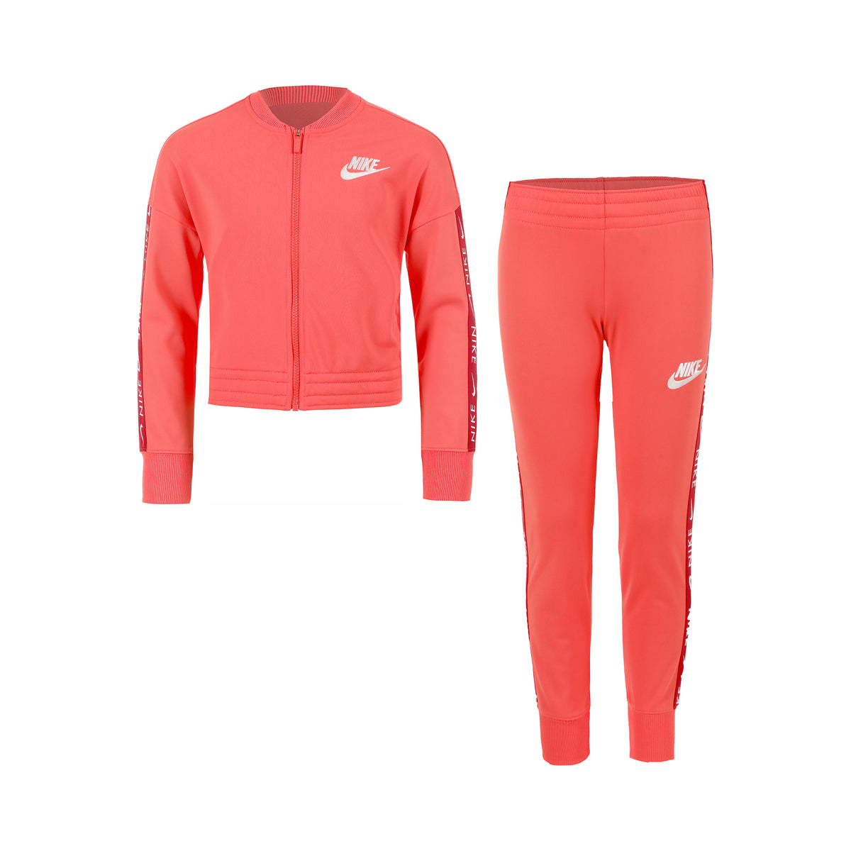Nike Tricot Tracksuit Girls - coral,