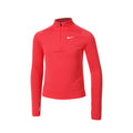 Dri-Fit Half-Zip Longsleeve Mädchen - neonpink,